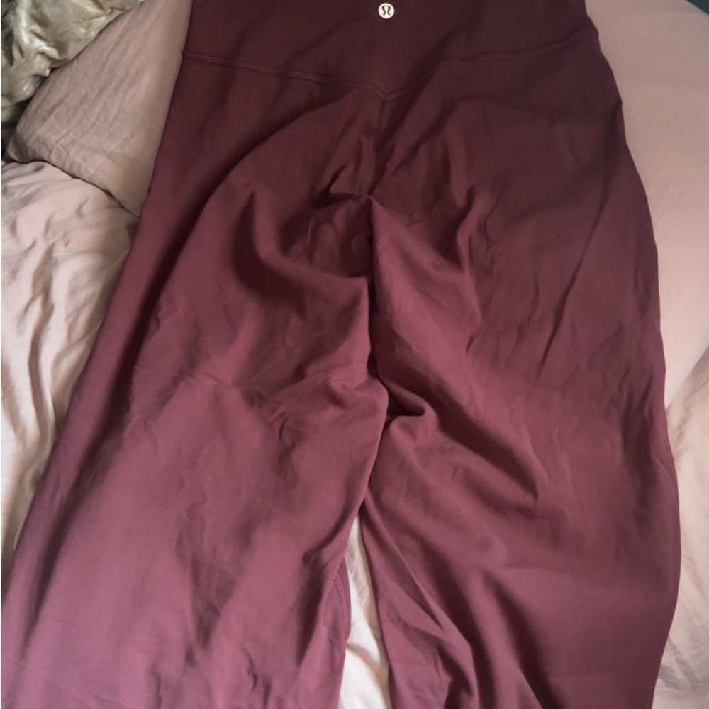 lululemon athletica Maroon Wide Leg Pants
